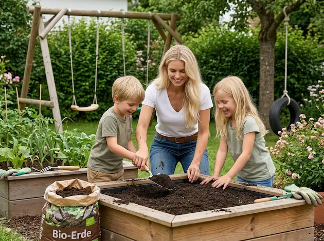 Familie Hocheet Erde austauschen